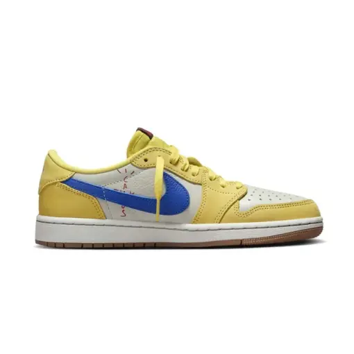 Air Jordan 1 x Travis Scott Low OG WMNS "Canary" 聯名款 倒鉤：圖片 3