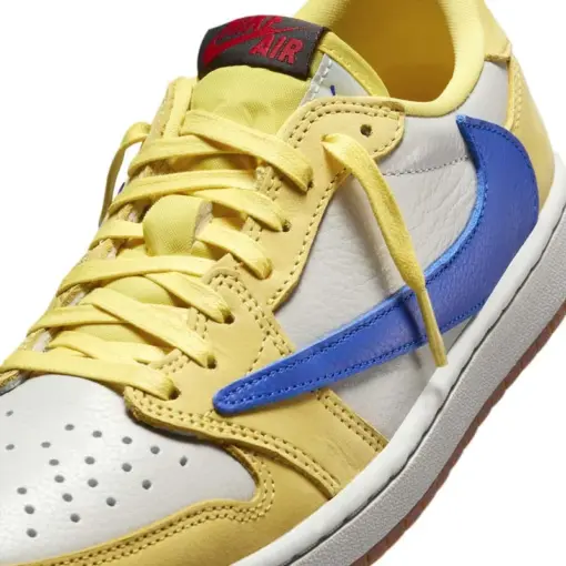 Air Jordan 1 x Travis Scott Low OG WMNS "Canary" 聯名款 倒鉤：圖片 7