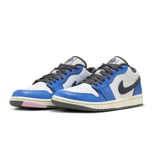 Onoglish x Air Jordan 1 Low SE "Flight"小野比利 聯名款 白皇家藍 籃球：圖片 2