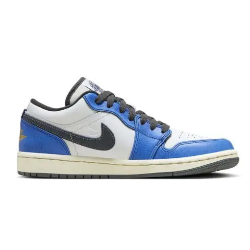 Onoglish x Air Jordan 1 Low SE "Flight"小野比利 聯名款 白皇家藍 籃球：圖片 3