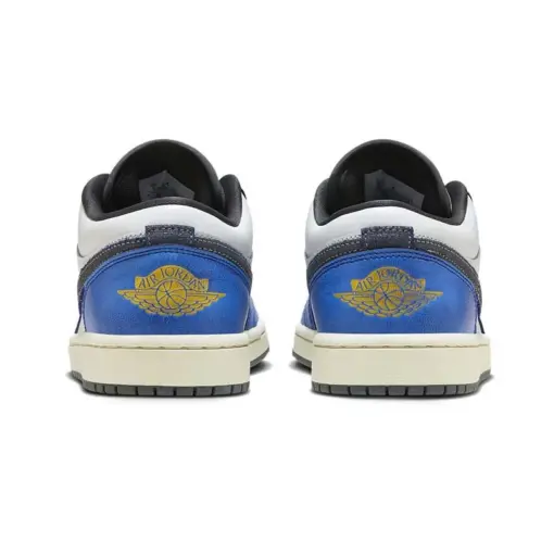 Onoglish x Air Jordan 1 Low SE "Flight"小野比利 聯名款 白皇家藍 籃球：圖片 4