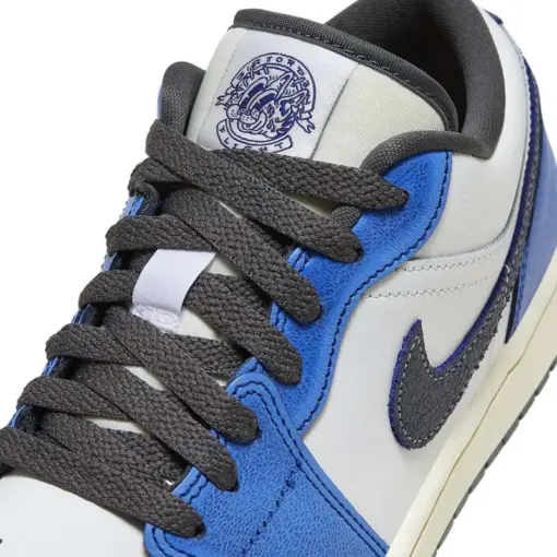 Onoglish x Air Jordan 1 Low SE "Flight"小野比利 聯名款 白皇家藍 籃球：圖片 7
