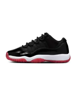 Air Jordan 11 Low "Bred" GS 2025 經典回歸 黑白紅 女鞋 大童 FV5121-