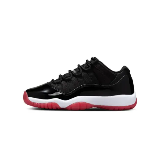 Air Jordan 11 Low "Bred" GS 2025 經典回歸 黑白紅 女鞋 大童 FV5121-