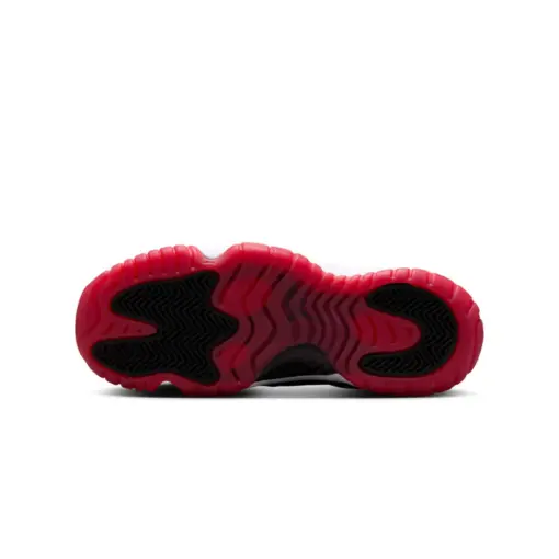 Air Jordan 11 Low "Bred" GS 2025 經典回歸 黑白紅 女鞋 大童 FV5121-：圖片 5