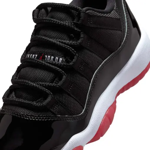 Air Jordan 11 Low "Bred" GS 2025 經典回歸 黑白紅 女鞋 大童 FV5121-：圖片 7