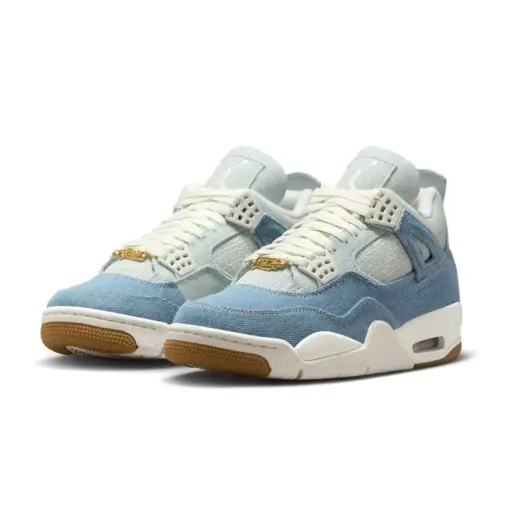 Air Jordan 4 TEX WMNS "Worn Blue" 丹寧牛仔 藍 女鞋 男女段 IB6716-：圖片 2