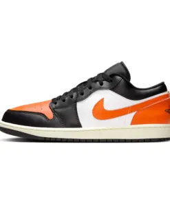 Air Jordan 1 Low "Shattered Backboard" 小扣碎 黑白橘 男鞋 55355