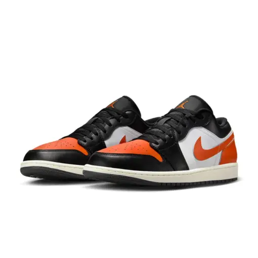 Air Jordan 1 Low "Shattered Backboard" 小扣碎 黑白橘 男鞋 55355：圖片 2