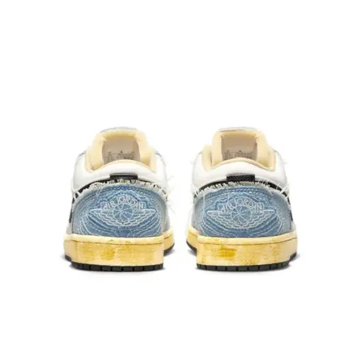 Air Jordan 1 Low Sashiko" 牛仔布 丹寧 車縫線 藍 男鞋 FN7670-493 [台：圖片 6