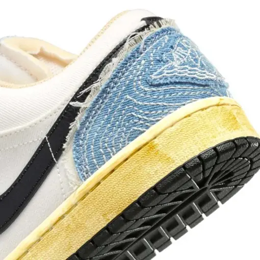 Air Jordan 1 Low Sashiko" 牛仔布 丹寧 車縫線 藍 男鞋 FN7670-493 [台：圖片 8