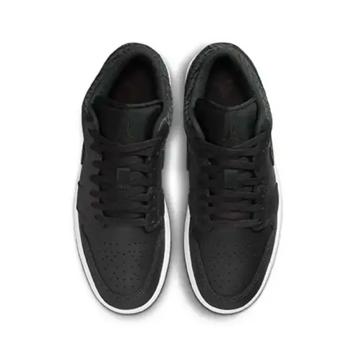 Air Jordan 1 Low "Black Elephant" 黑 爆裂紋 男鞋 FB9907-001：圖片 4
