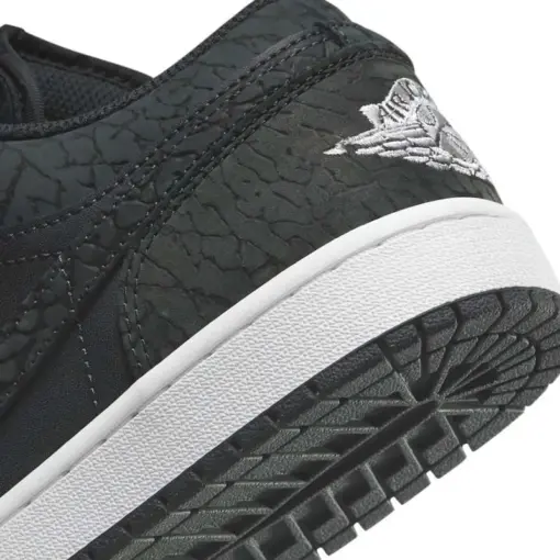 Air Jordan 1 Low "Black Elephant" 黑 爆裂紋 男鞋 FB9907-001：圖片 8