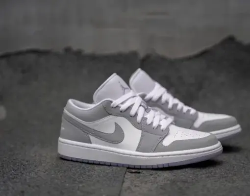 Air Jordan 1 Low W '' Wolf Grey White '' 小Dior 灰白 女鞋 男女：圖片 11