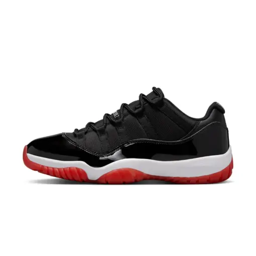 Air Jordan 11 Low "Bred" 2025 經典回歸 黑白紅 男鞋 FV5104-006