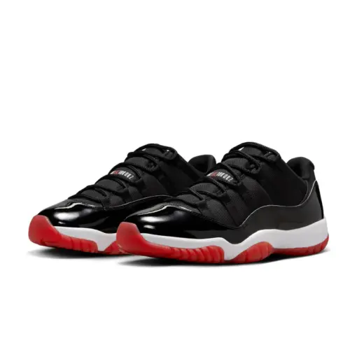 Air Jordan 11 Low "Bred" 2025 經典回歸 黑白紅 男鞋 FV5104-006：圖片 2