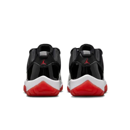 Air Jordan 11 Low "Bred" 2025 經典回歸 黑白紅 男鞋 FV5104-006：圖片 4