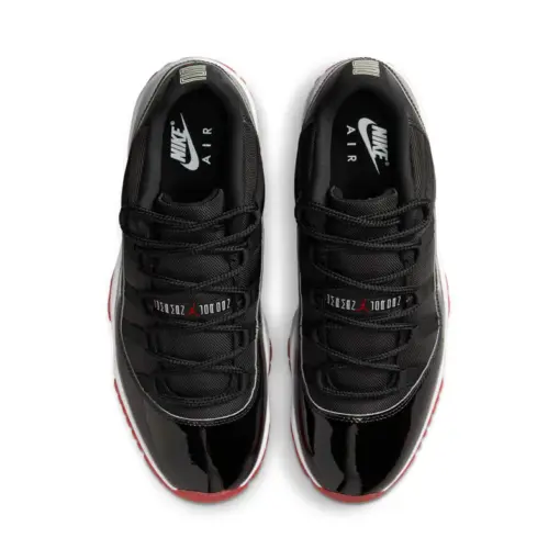Air Jordan 11 Low "Bred" 2025 經典回歸 黑白紅 男鞋 FV5104-006：圖片 5