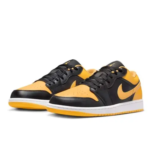 Air Jordan 1 Low "Yellow Ochre" 黑黃 男鞋 553558-072：圖片 2