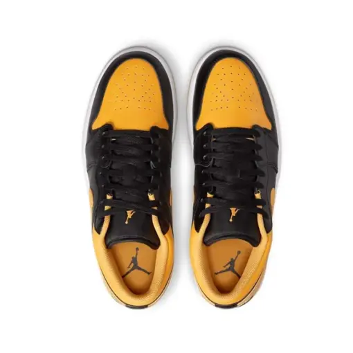 Air Jordan 1 Low "Yellow Ochre" 黑黃 男鞋 553558-072：圖片 5