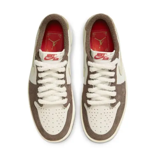 Air Jordan 1 Low OG "Year Of The Rabbit" 兔年 棕白 男鞋 DV131：圖片 5