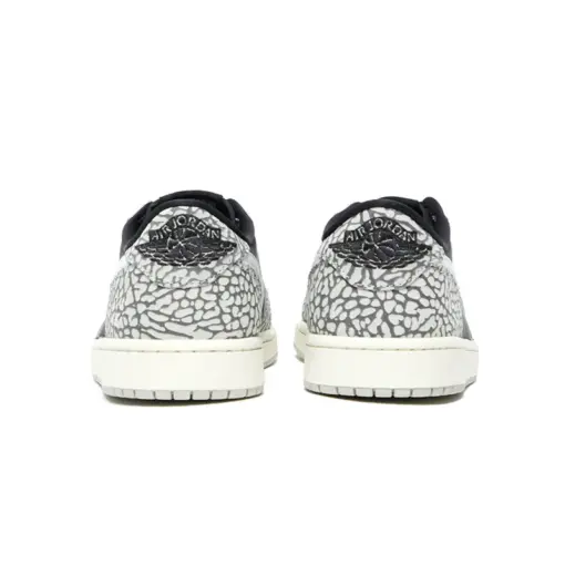 Air Jordan 1 Low OG "Black Elephant" 爆裂紋 黑灰 男鞋 CZ0790-0：圖片 4