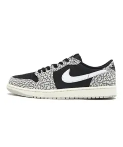 Air Jordan 1 Low OG GS "Black Elephant" 爆裂紋 黑灰 女鞋 大童 CZ