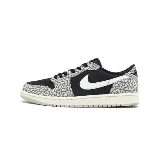 Air Jordan 1 Low OG GS "Black Elephant" 爆裂紋 黑灰 女鞋 大童 CZ