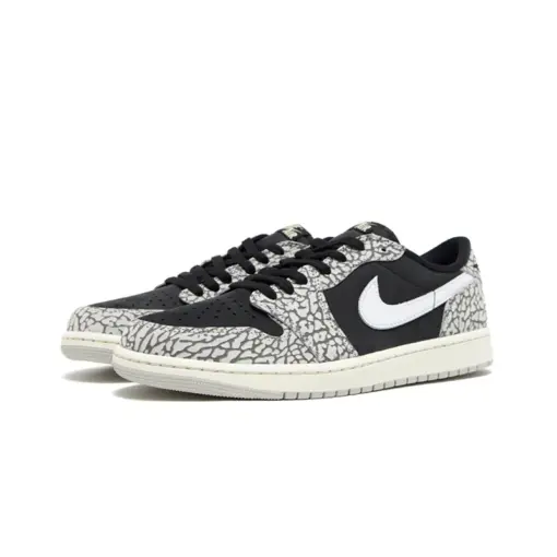 Air Jordan 1 Low OG GS "Black Elephant" 爆裂紋 黑灰 女鞋 大童 CZ：圖片 2