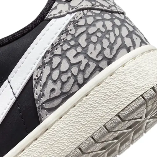 Air Jordan 1 Low OG GS "Black Elephant" 爆裂紋 黑灰 女鞋 大童 CZ：圖片 8