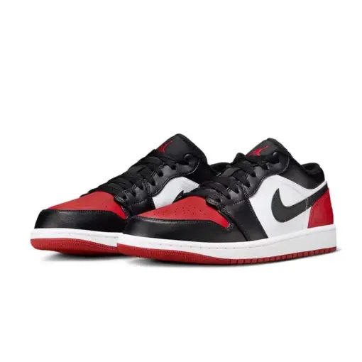 Air Jordan 1 Low "Bred Toe" 黑紅腳趾 男鞋 553558-161：圖片 2