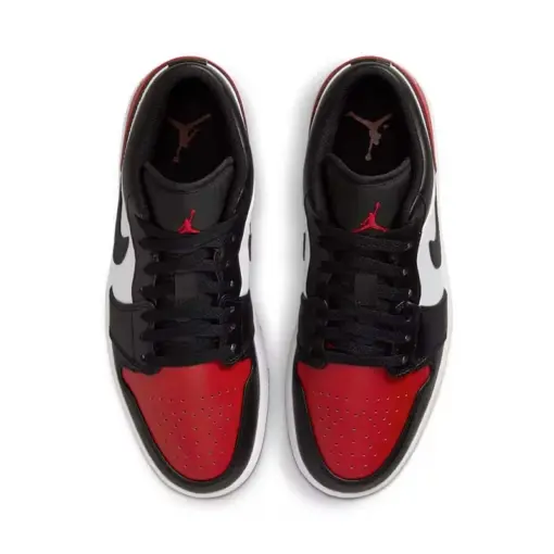 Air Jordan 1 Low "Bred Toe" 黑紅腳趾 男鞋 553558-161：圖片 5