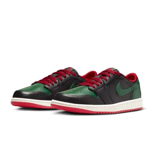 Air Jordan 1 Low OG WMNS "Gorge Green" GUCCI配色 綠紅 女鞋 男段：圖片 2