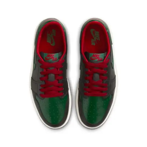 Air Jordan 1 Low OG WMNS "Gorge Green" GUCCI配色 綠紅 女鞋 男段：圖片 5