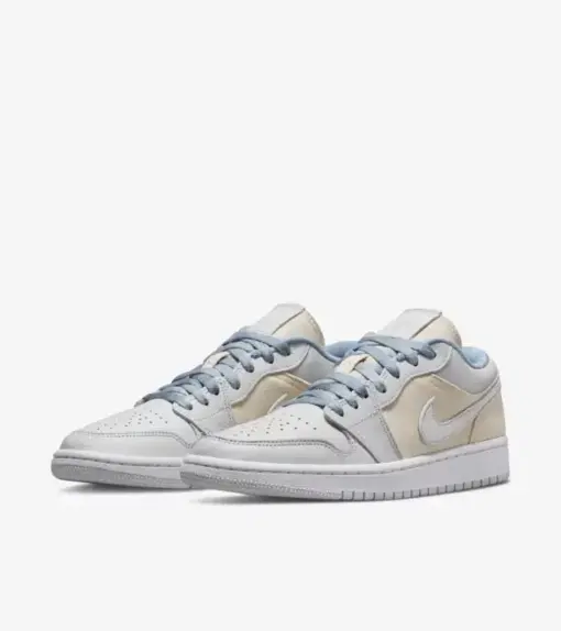 Air Jordan 1 Low W " Sail Canvas " 奶油白 帆布 女款 DQ4151-500：圖片 2