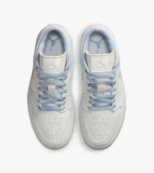 Air Jordan 1 Low W " Sail Canvas " 奶油白 帆布 女款 DQ4151-500：圖片 3