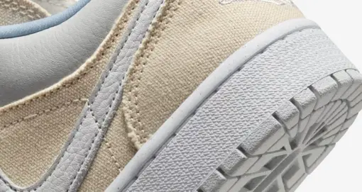 Air Jordan 1 Low W " Sail Canvas " 奶油白 帆布 女款 DQ4151-500：圖片 7