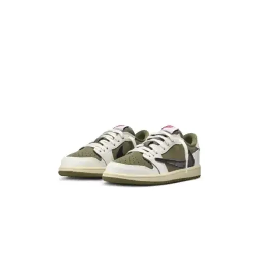 Travis Scott x Air Jordan 1 Retro Low OG SP MEDIUM OLIV：圖片 2