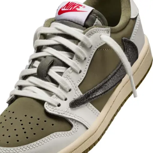 Travis Scott x Air Jordan 1 Retro Low OG SP MEDIUM OLIV：圖片 7