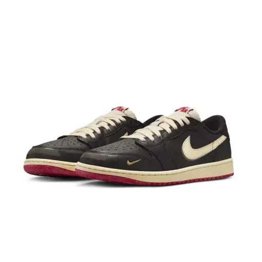 Air Jordan 1 Low OG x Nigel Sylvester 米白 黑色 仿舊 聯名 IB895：圖片 2