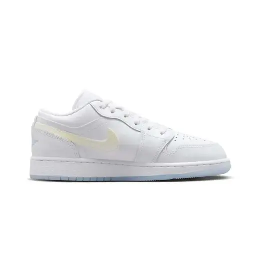 Air Jordan 1 Low GS "Glitter Swoosh" 彩雲 白 大童 女鞋 FQ9112-：圖片 3
