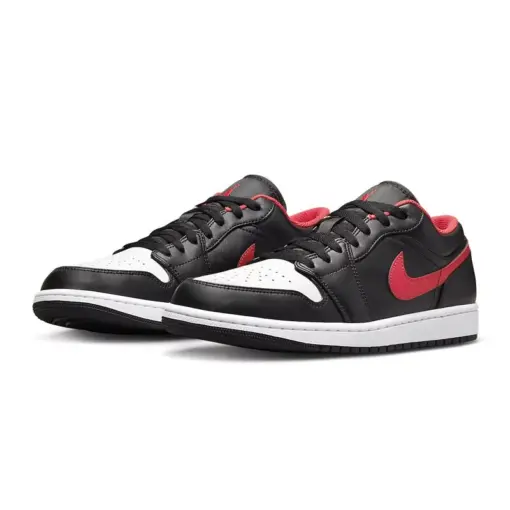 Air Jordan 1 Low "White Toe" 白腳趾 黑白紅 男鞋 553558-063 [台灣現：圖片 2
