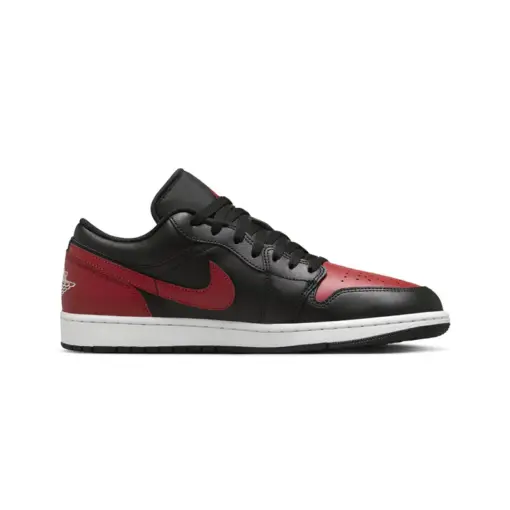Air Jordan 1 Low "Bred" 黑紅 男鞋 553558-067：圖片 3