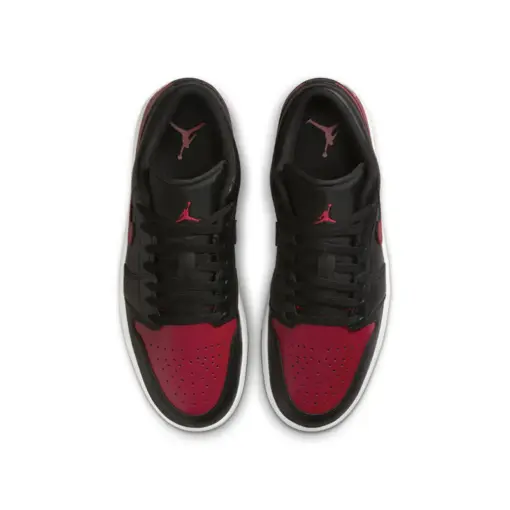 Air Jordan 1 Low "Bred" 黑紅 男鞋 553558-067：圖片 5