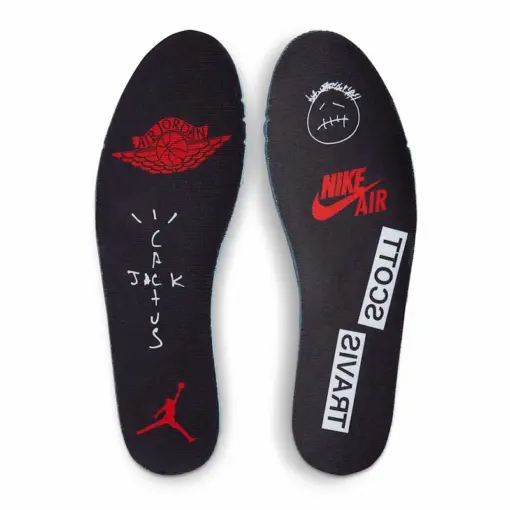 Travis Scott x Air Jordan 1 Low OG "Black Phantom" 聯名款：圖片 6