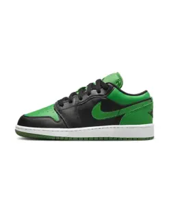 Air Jordan 1 Low (GS)  " Lucky Green " 黑綠  女鞋 大童 553560