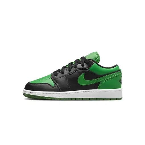 Air Jordan 1 Low (GS)  " Lucky Green " 黑綠  女鞋 大童 553560