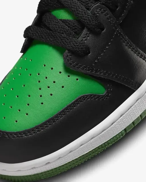 Air Jordan 1 Low (GS)  " Lucky Green " 黑綠  女鞋 大童 553560：圖片 4
