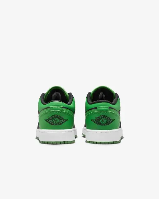 Air Jordan 1 Low (GS)  " Lucky Green " 黑綠  女鞋 大童 553560：圖片 5