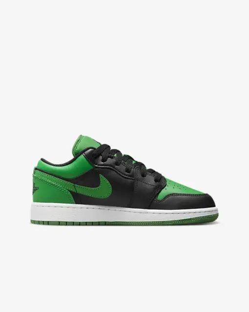 Air Jordan 1 Low (GS)  " Lucky Green " 黑綠  女鞋 大童 553560：圖片 7